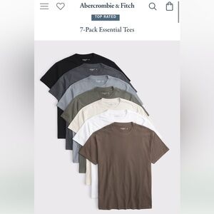 Abercrombie & Fitch 7-Pack Essential Tees